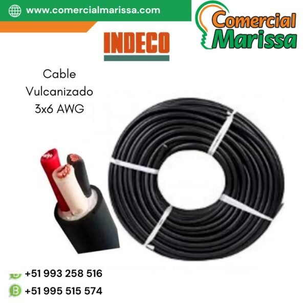 Cable Vulcanizado 3x6 AWG