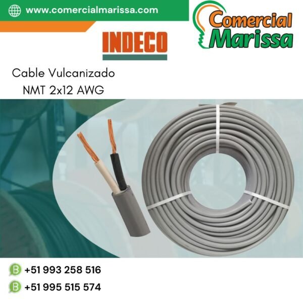 Cable Vulcanizado NMT 2x12 AWG